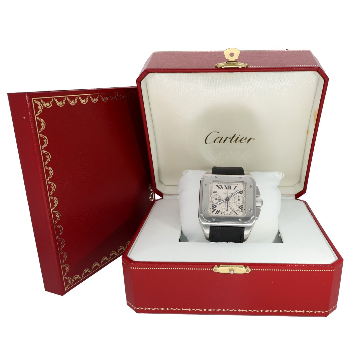 Cartier Santos 100 XL W20090X8 41mm Stainless Steel Watch