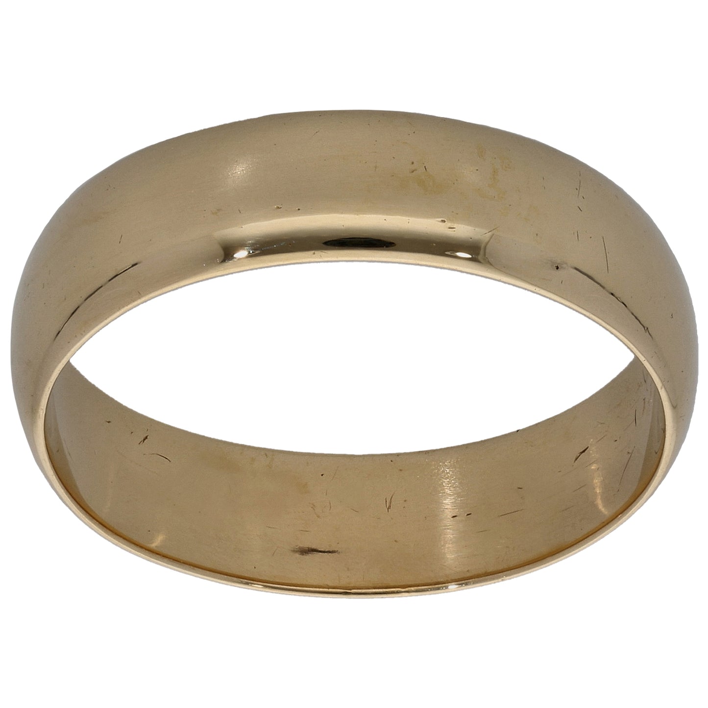 9ct Gold Plain Wedding Ring Size T