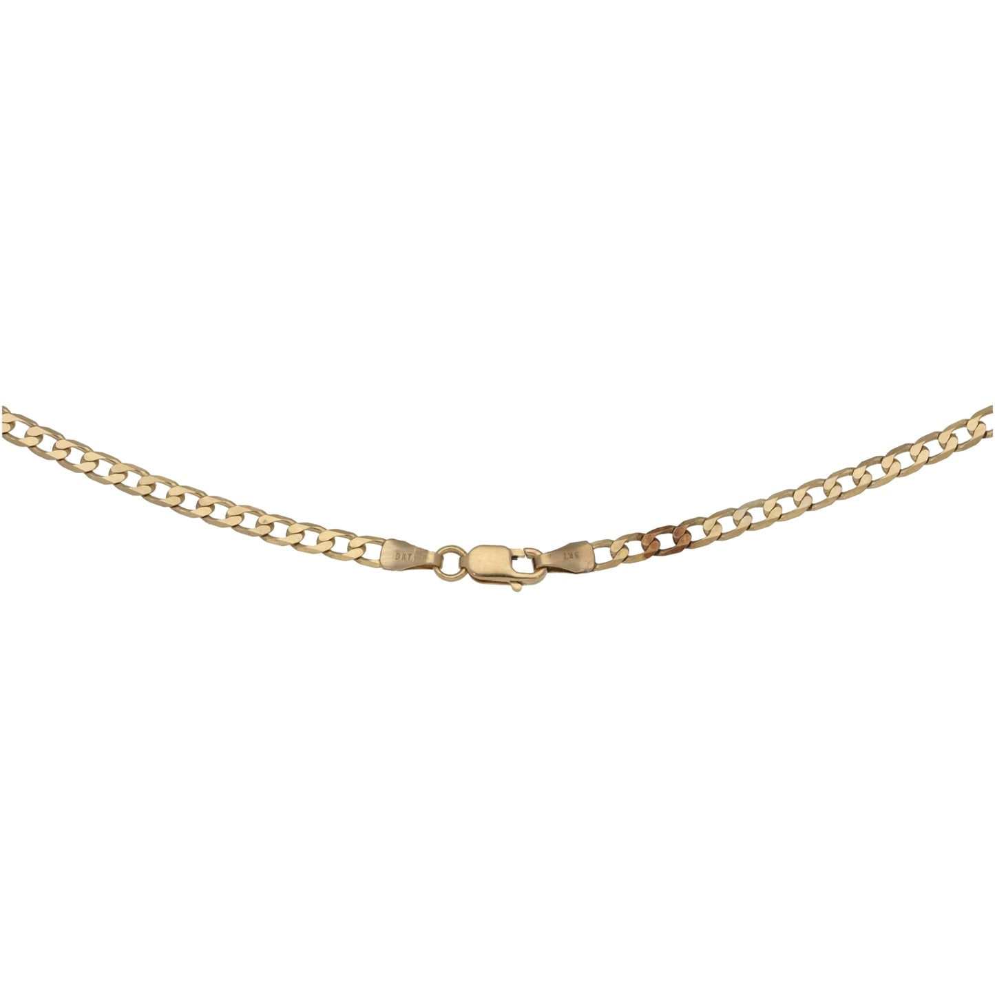 9ct Gold Curb Chain 18"