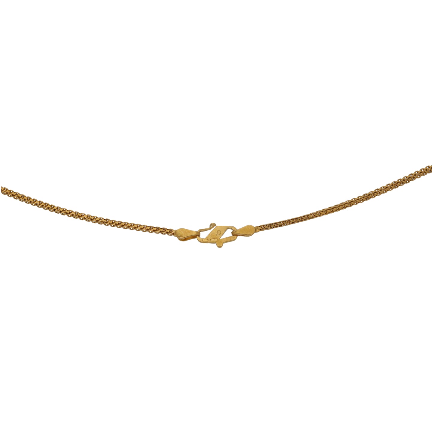 22ct Gold Box Chain 18"