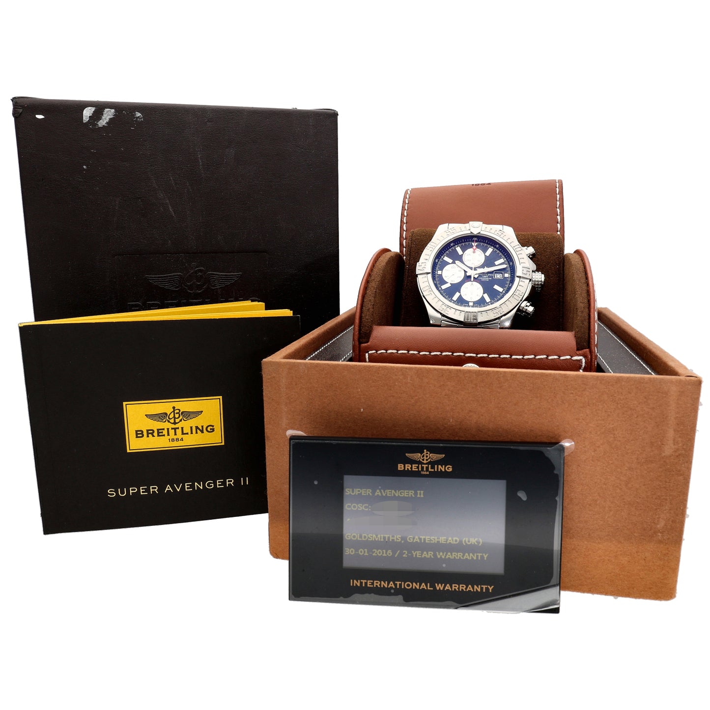 Breitling Super Avenger II A13371 48mm Stainless Steel Watch
