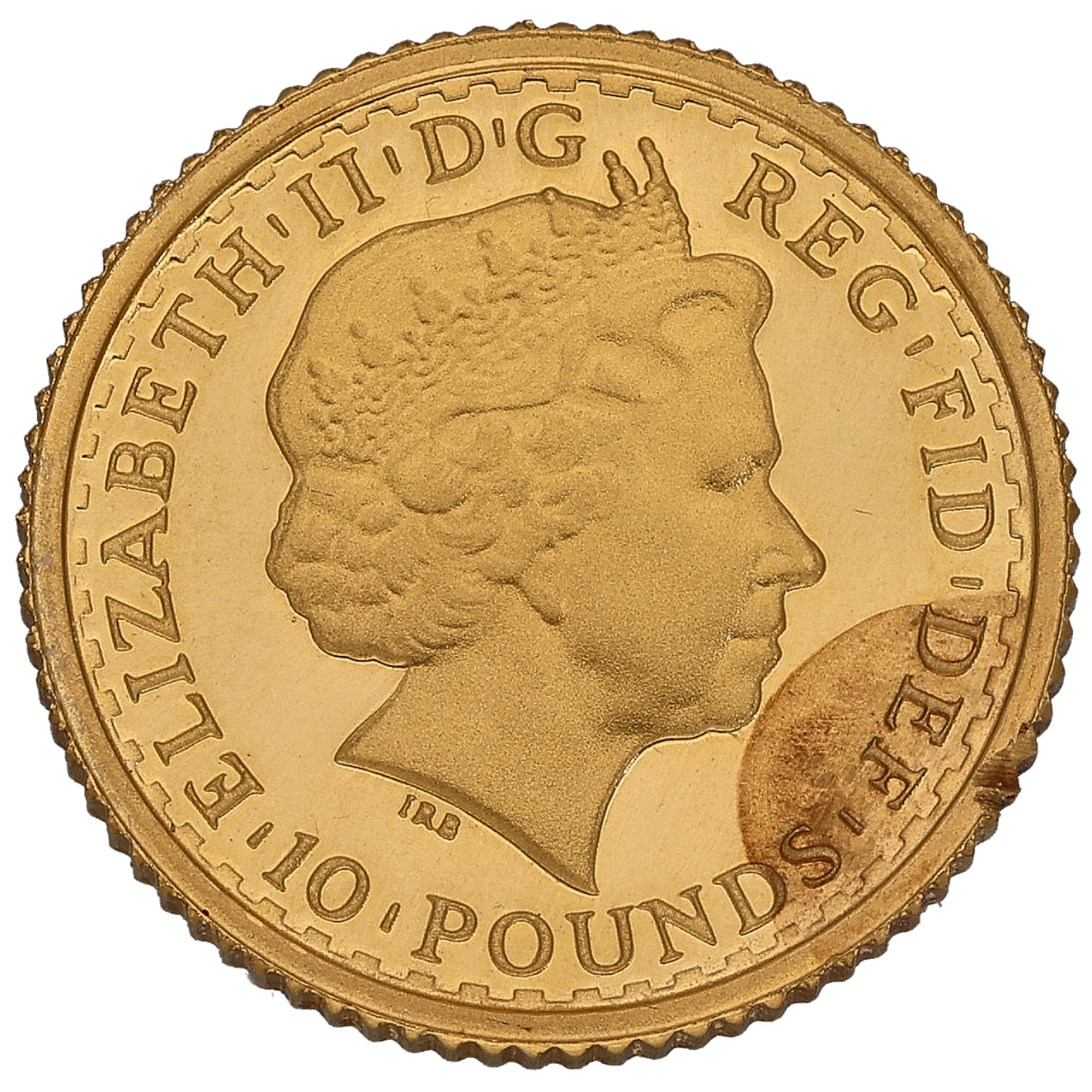 22ct Gold Queen Elizabeth II 1/10 OZ Britannia Coin 2004