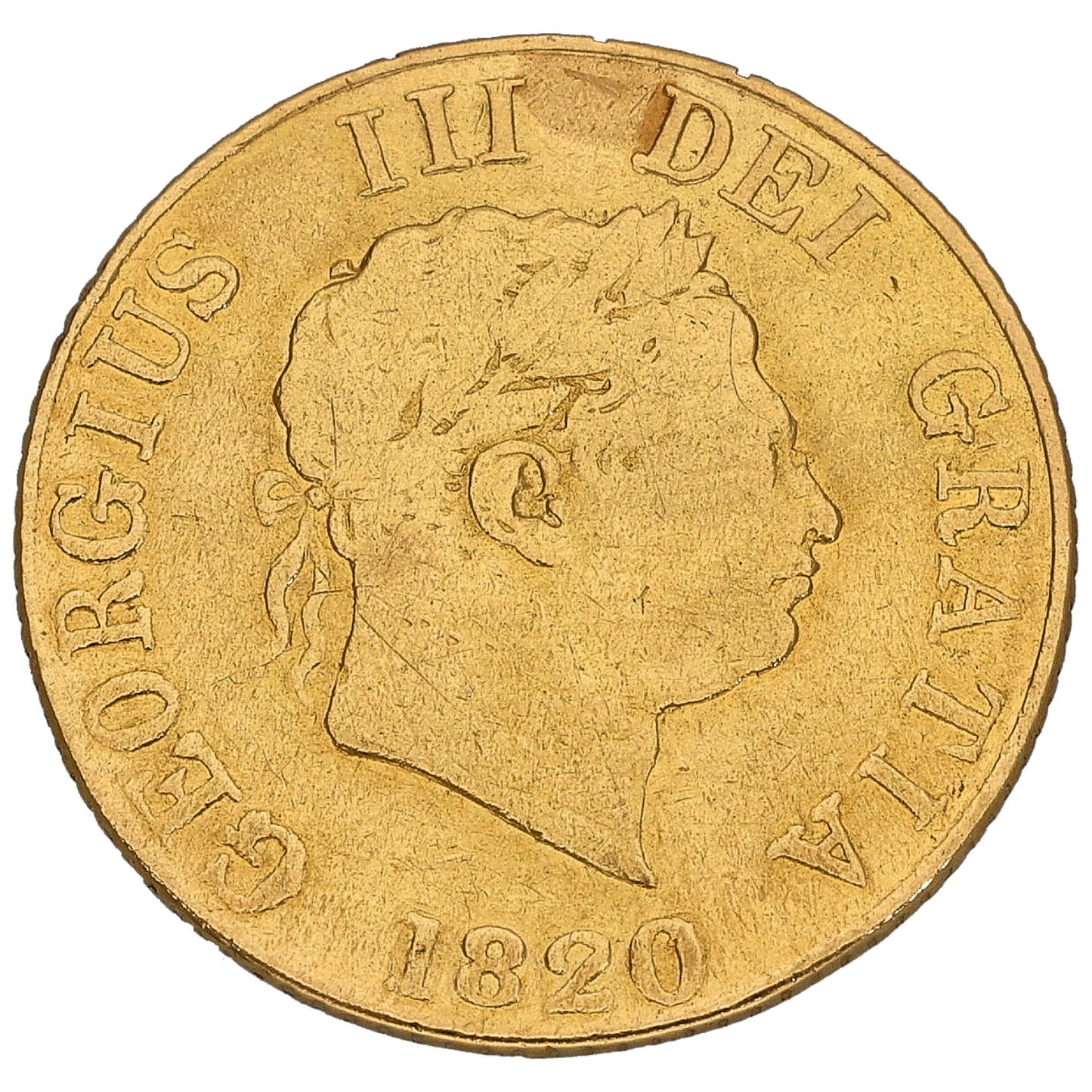 22ct Gold King George III Half Sovereign Coin 1820