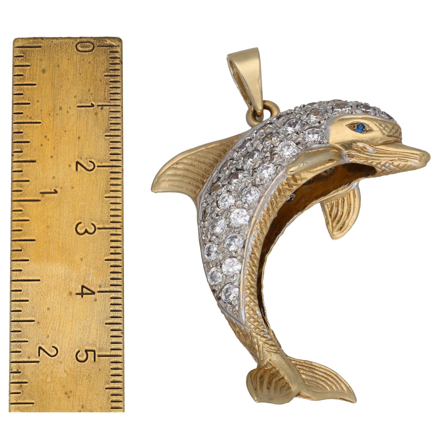 9ct Gold Imitation Dolphin Pendant