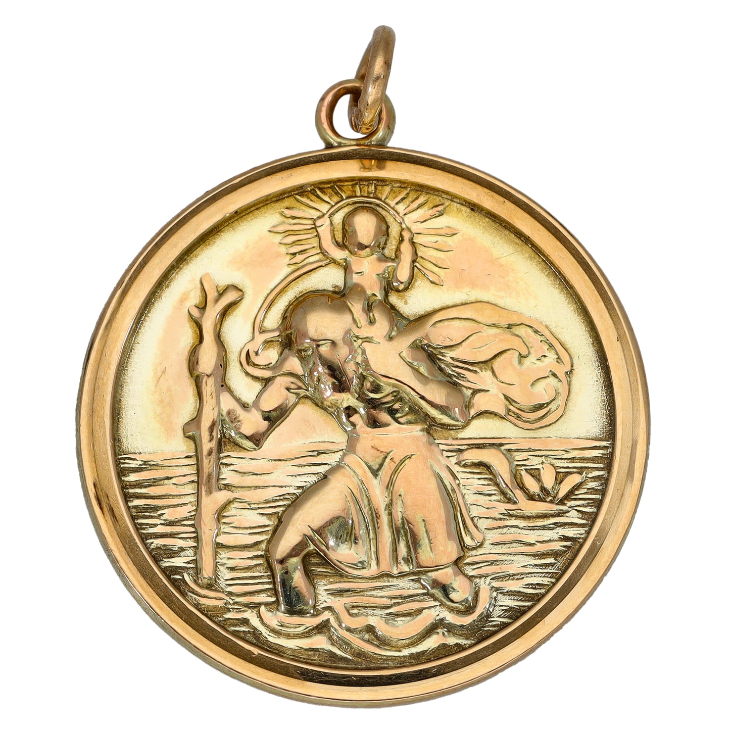 9ct Gold St Christopher Pendant
