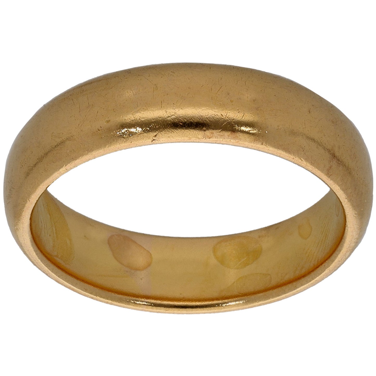 22ct Gold Plain Wedding Ring Size P
