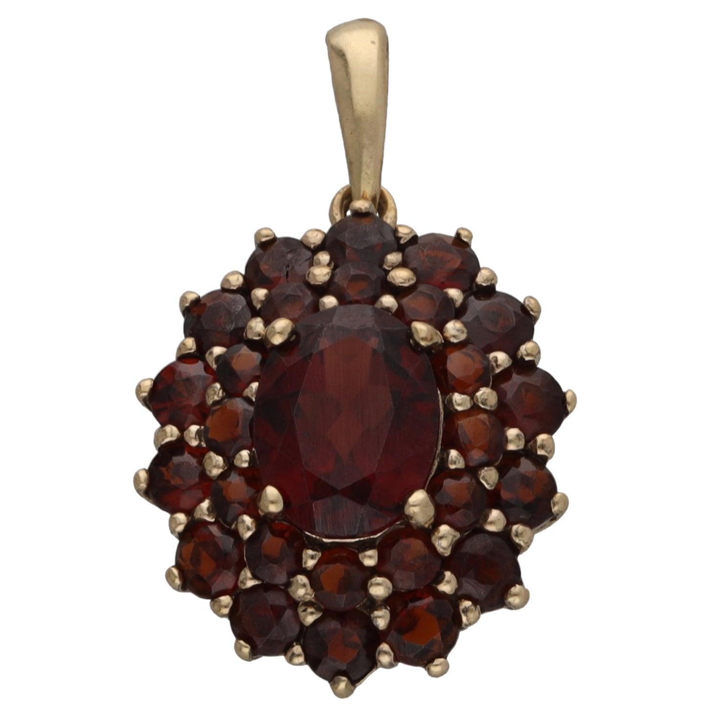 9ct Gold Garnet Dress/Cocktail Pendant