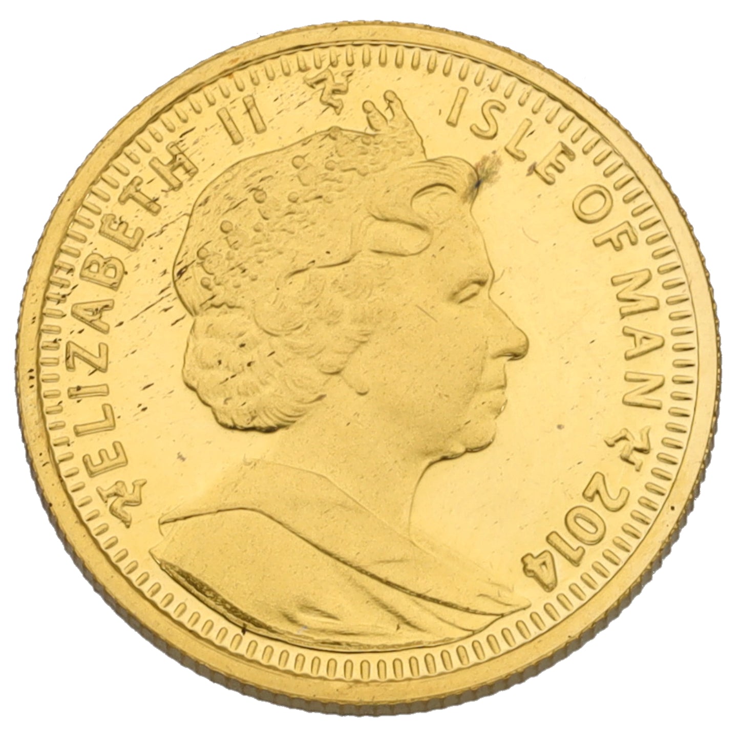 24ct Gold Isle Of Man 1/10 OZ Coin 2014