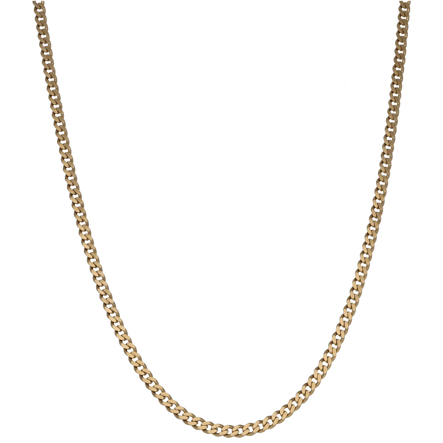 9ct Gold Curb Chain 22"