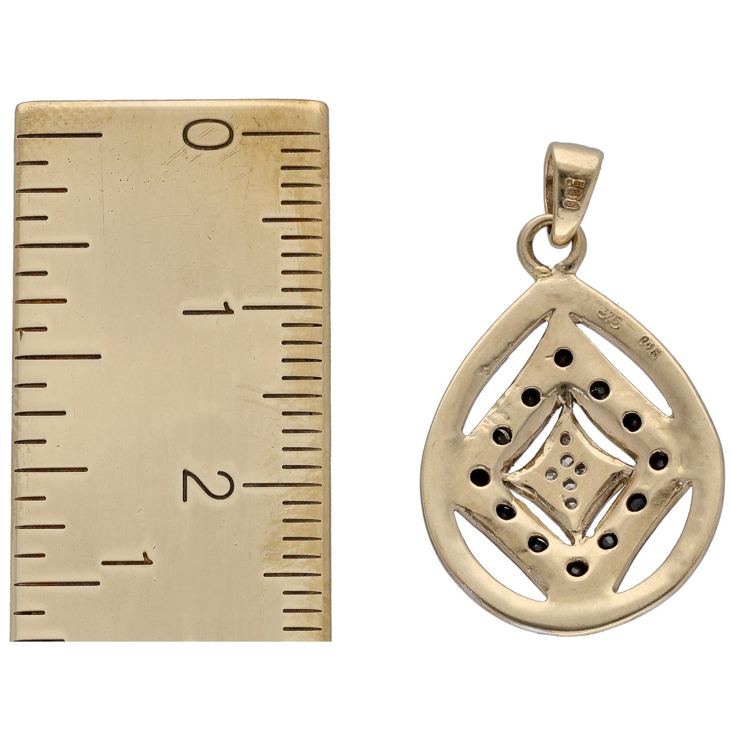 9ct Gold 0.15ct Diamond Dress/Cocktail Pendant