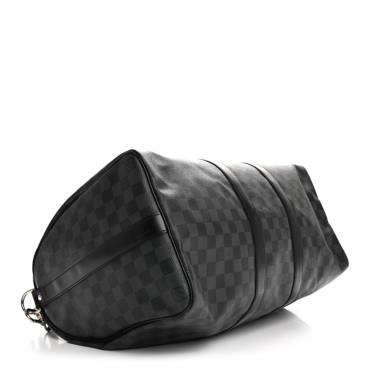 Louis Vuitton Keepall Bandoulière 45 Damier Graphite Coated Canvas Bag - Black