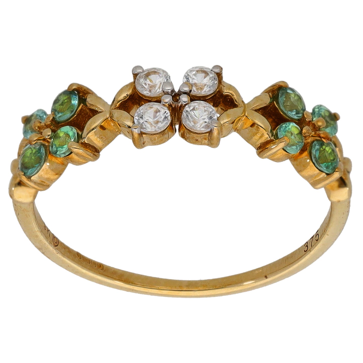 9ct Gold Imitation Dress/Cocktail Ring Size L