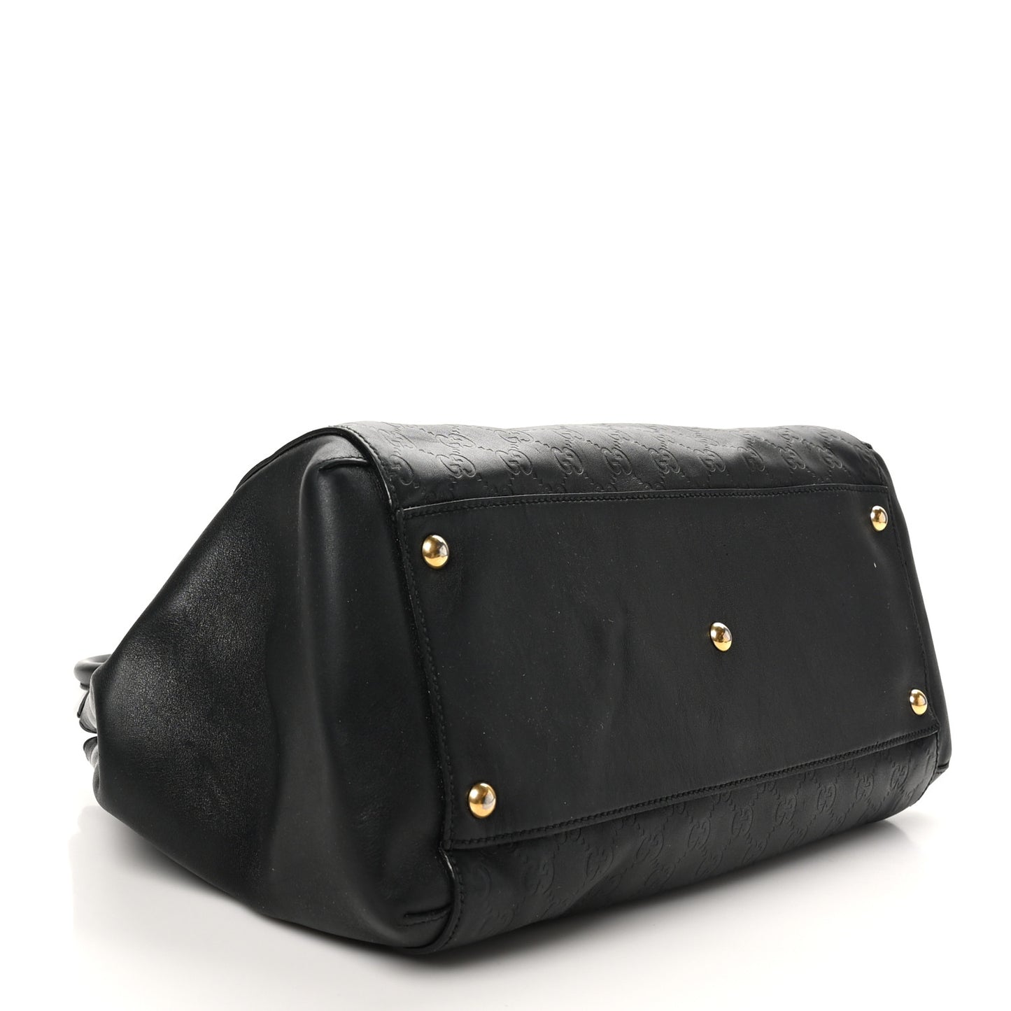 Gucci Soft Guccissima Tote Leather Bag - Black