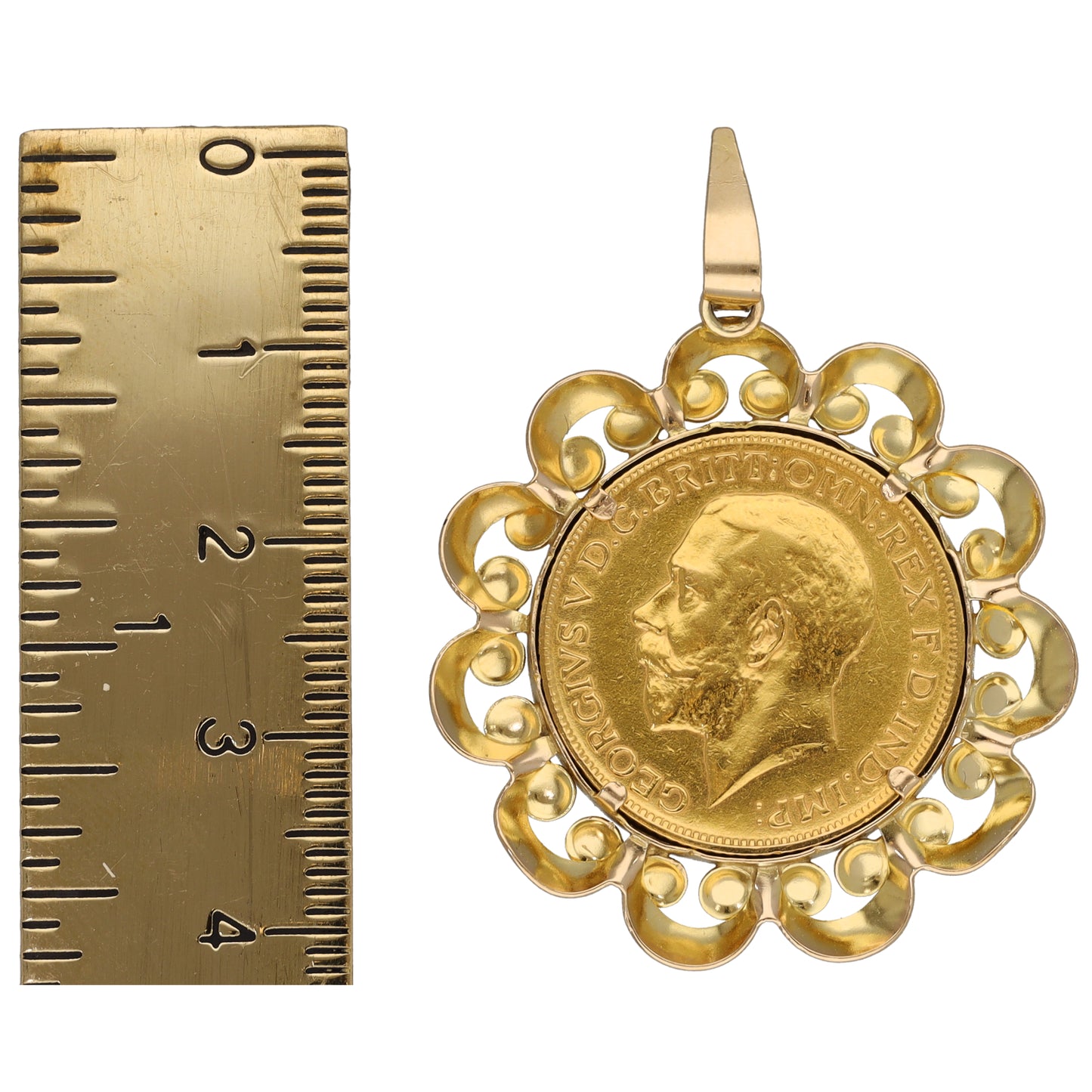 9ct Gold Full Sovereign Coin Pendant