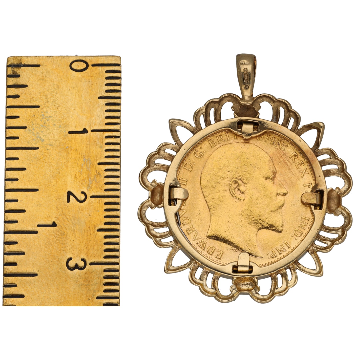 9ct Gold Full Sovereign Coin Pendant