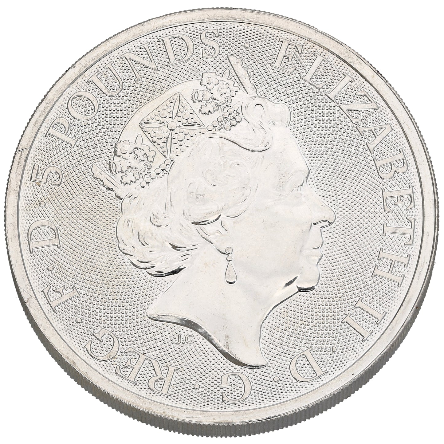 Fine Silver Falcon Of The Plantagenets 2 OZ Coin 2019