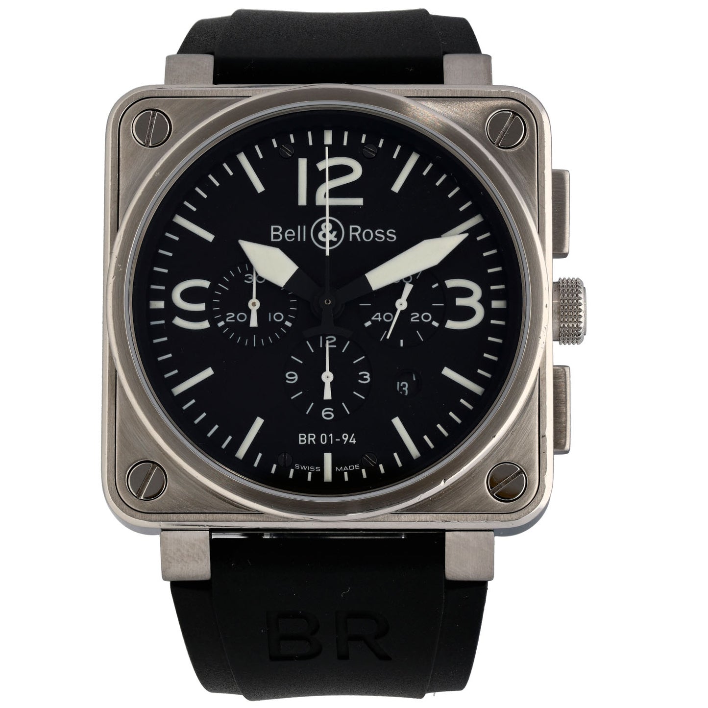 Bell & Ross BR01 BR01-94-S 46mm Stainless Steel Watch