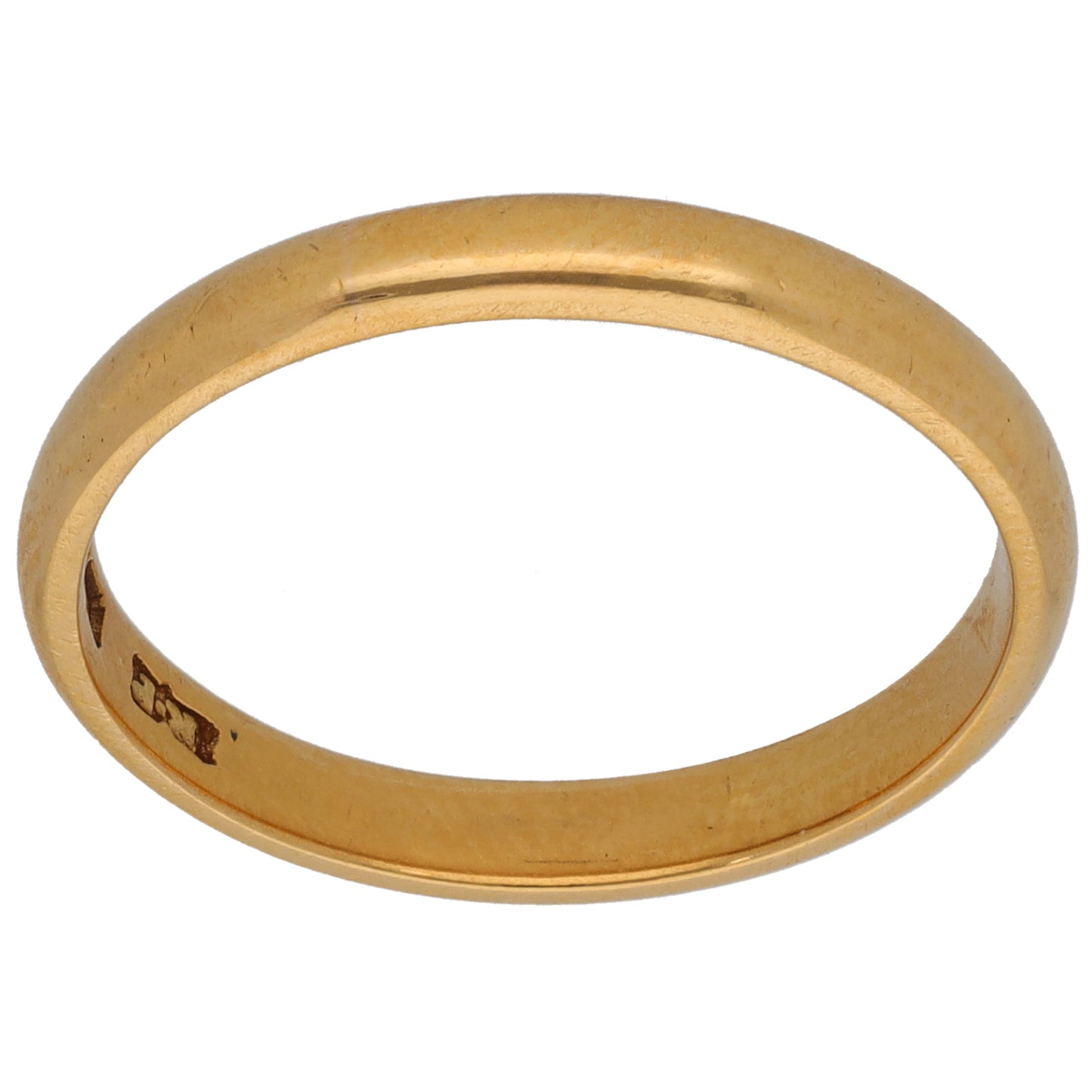 22ct Gold Plain Wedding Ring Size Q