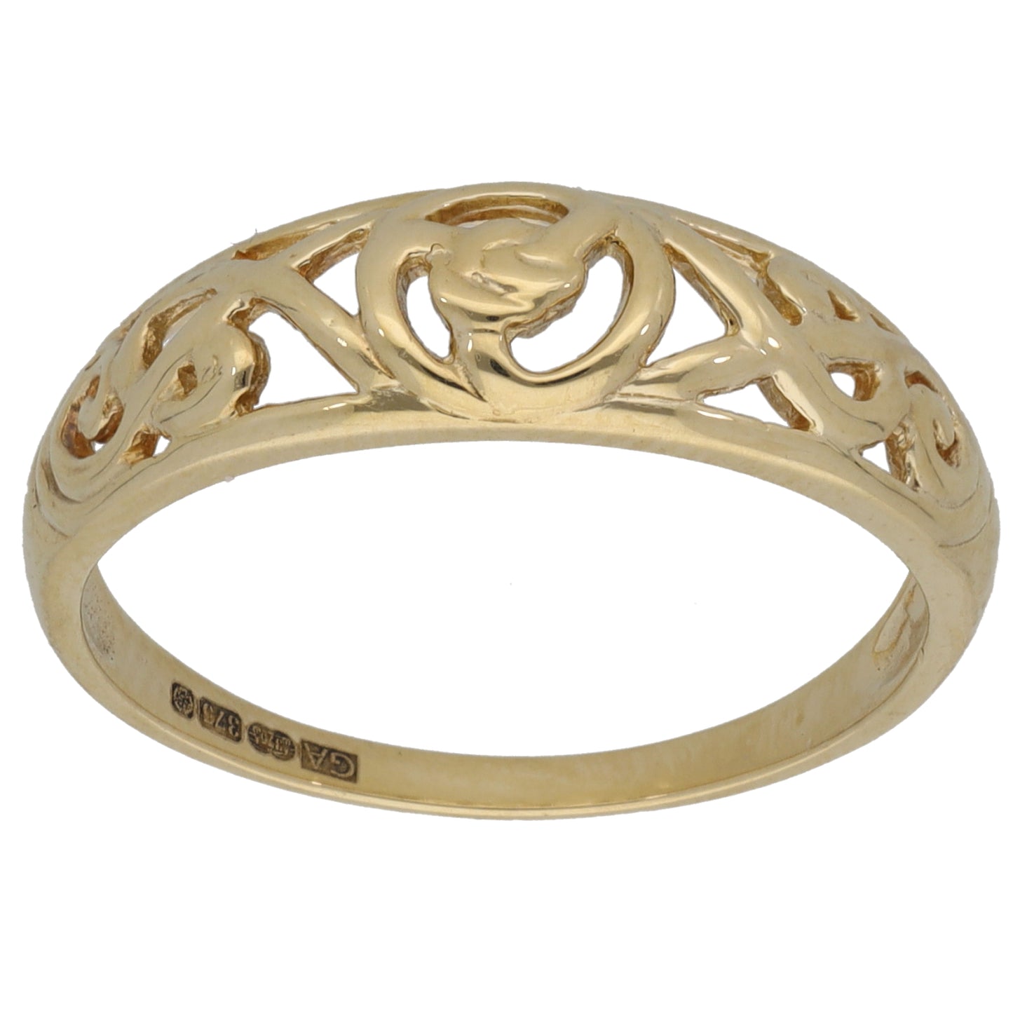 9ct Gold Alternative Ring Size T