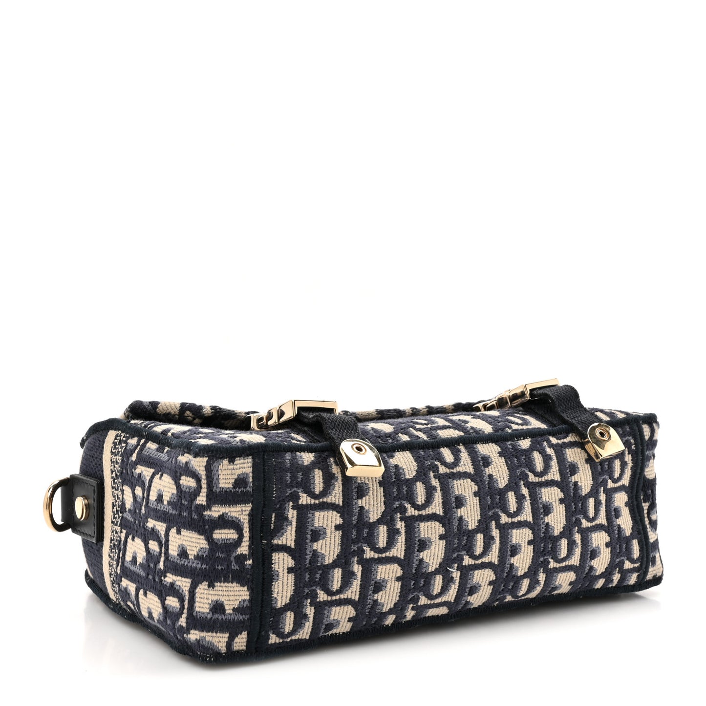 Christian Dior Oblique Medium Diorcamp Messenger Canvas Bag - Blue