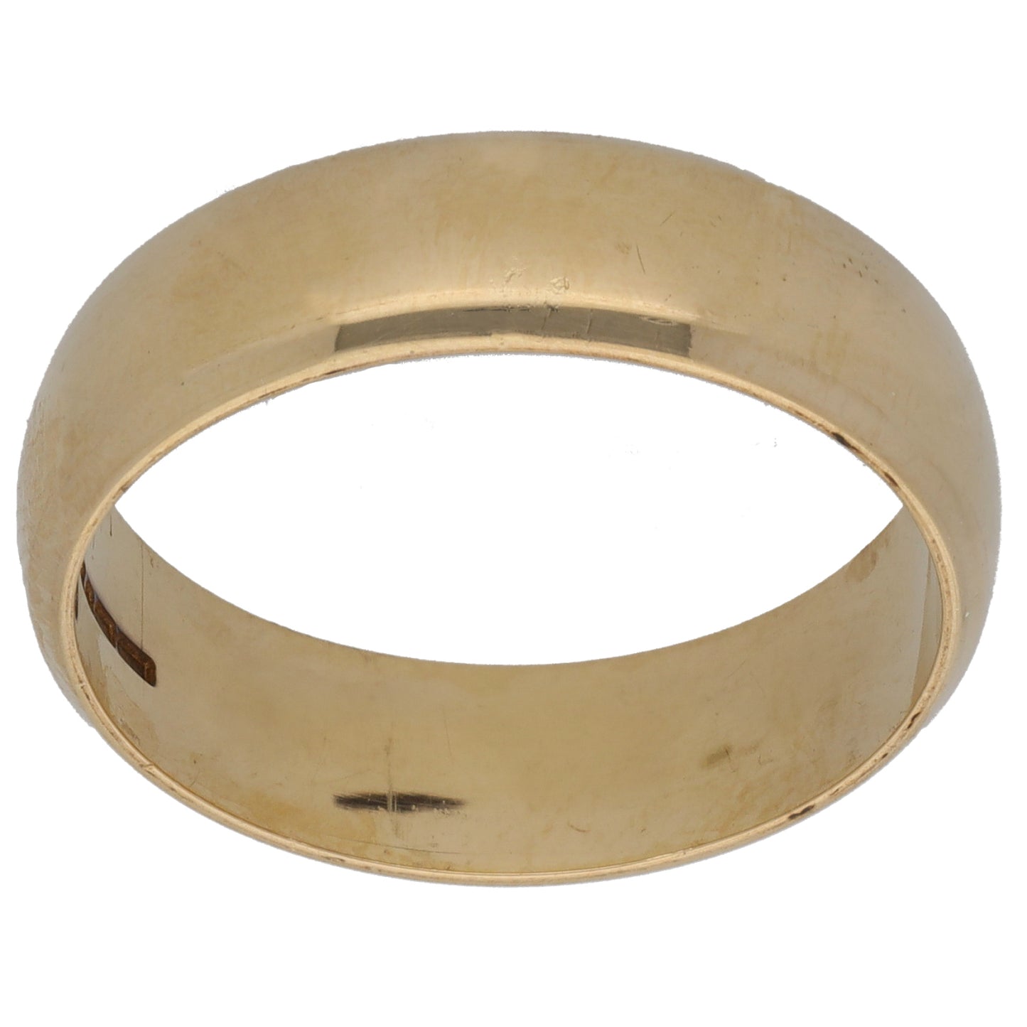 9ct Gold Plain Wedding Ring Size R