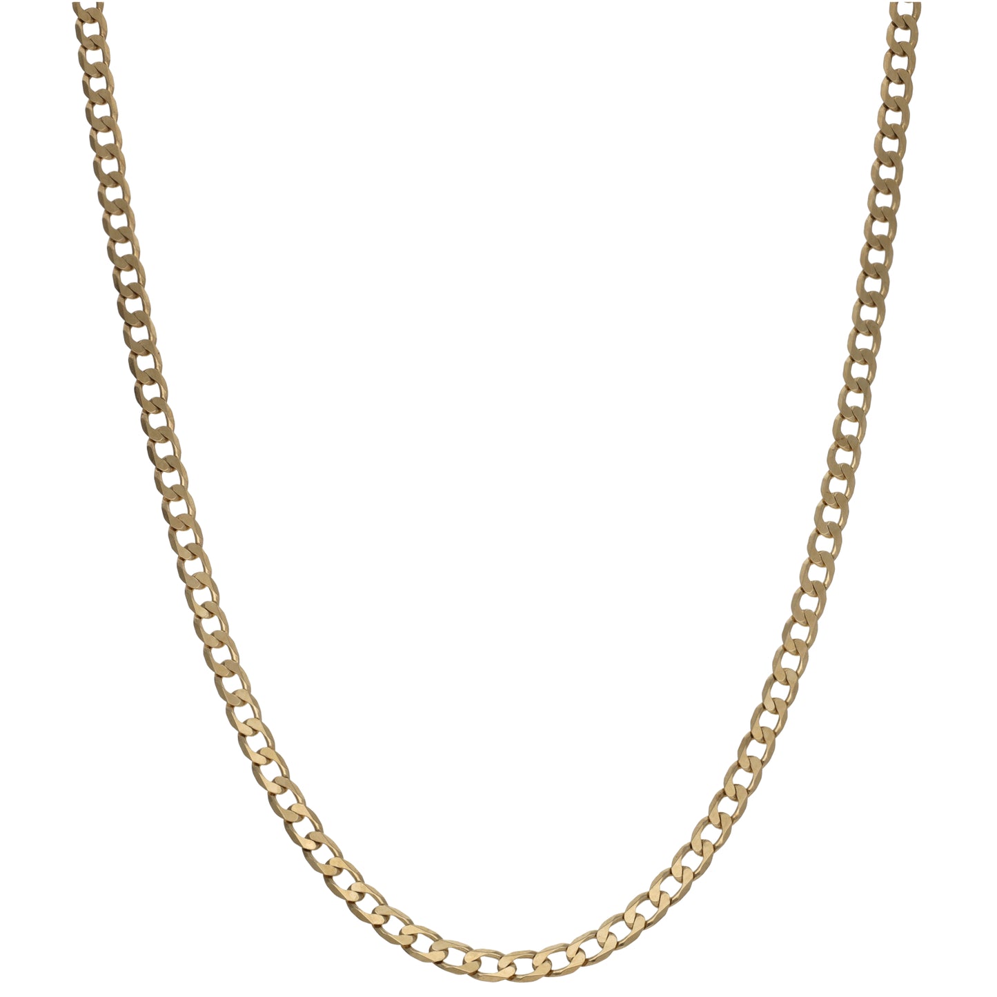 9ct Gold Curb Chain 16"