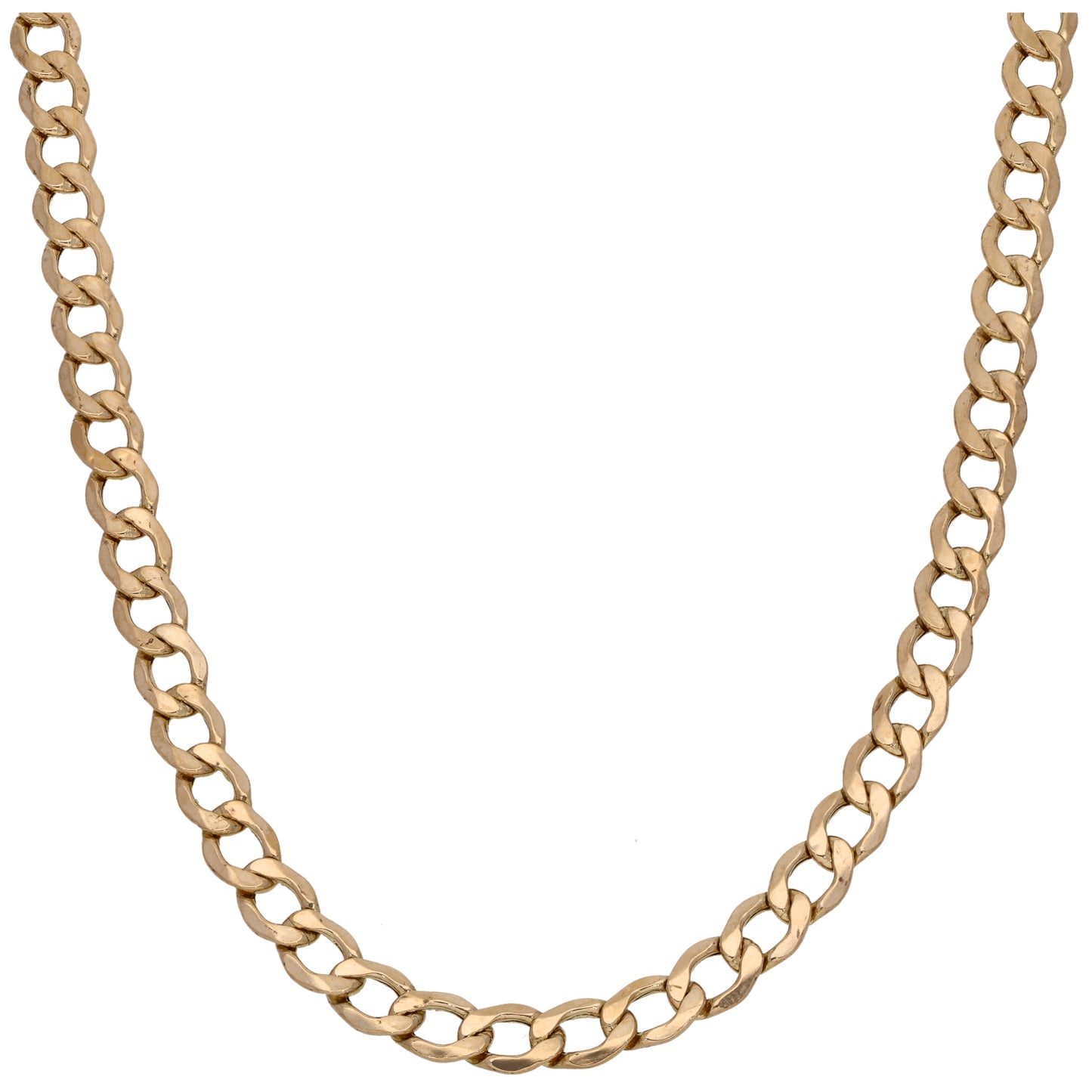 9ct Gold Curb Chain 20"