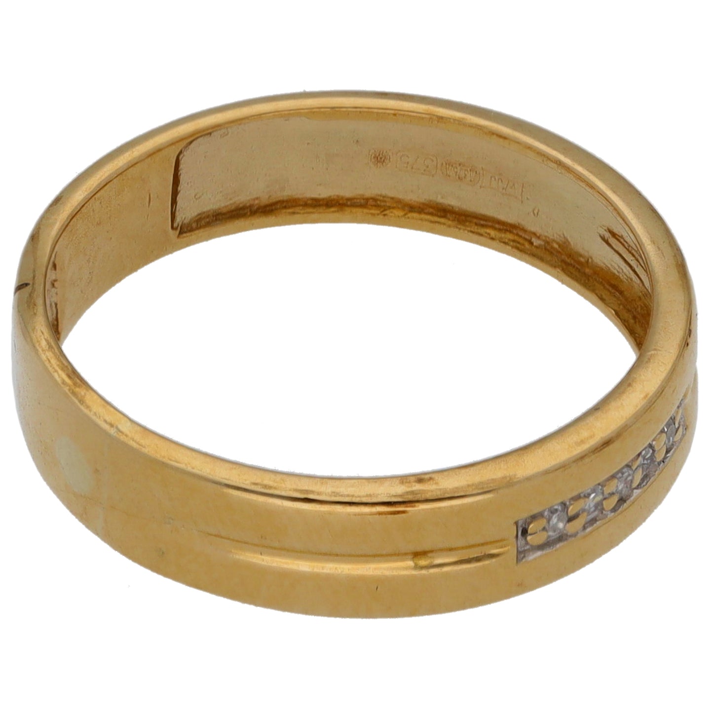 9ct Gold 0.02ct Diamond Alternative Ring Size K