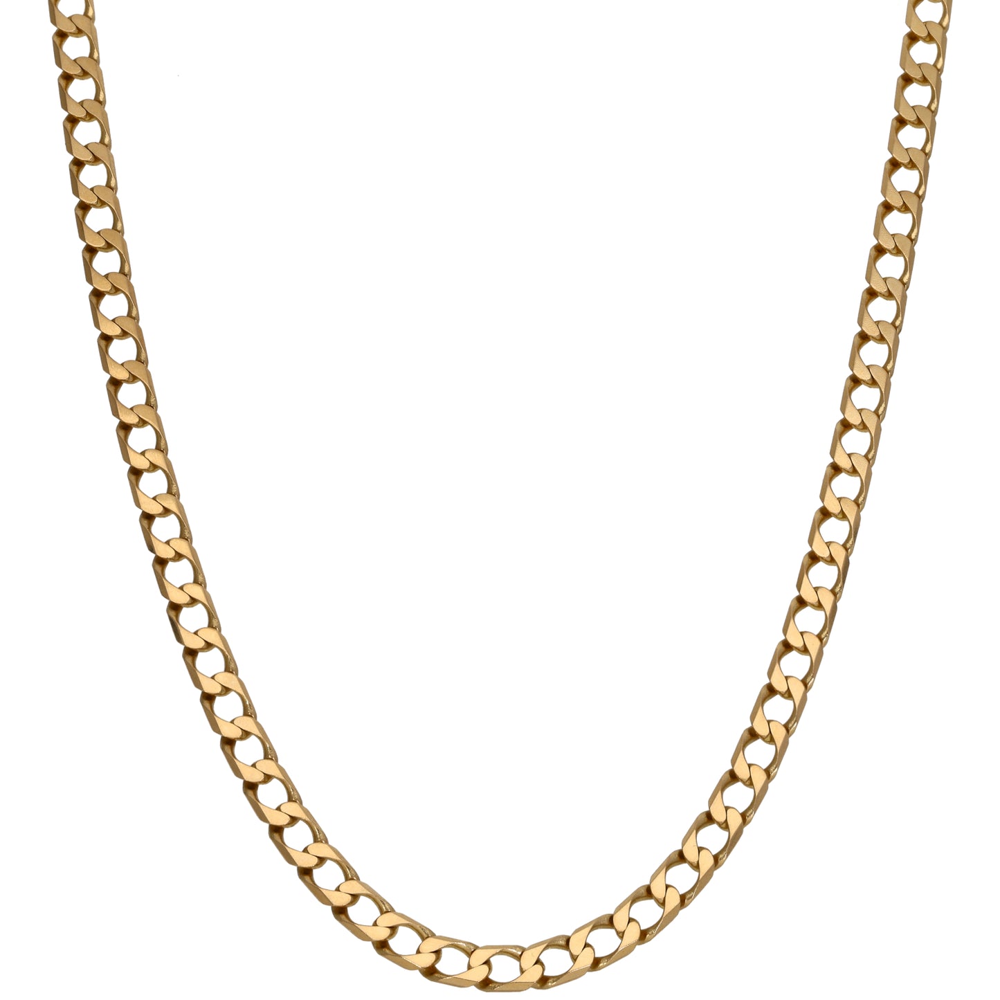 9ct Gold Curb Chain 22"