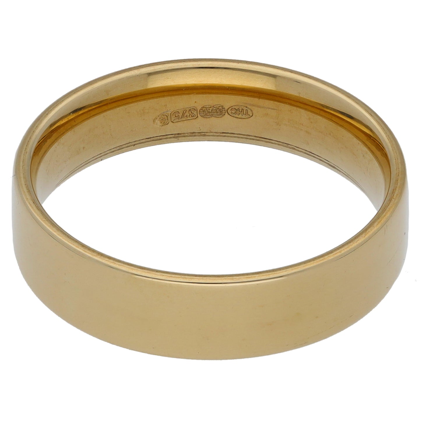 9ct Gold Plain Wedding Ring Size O