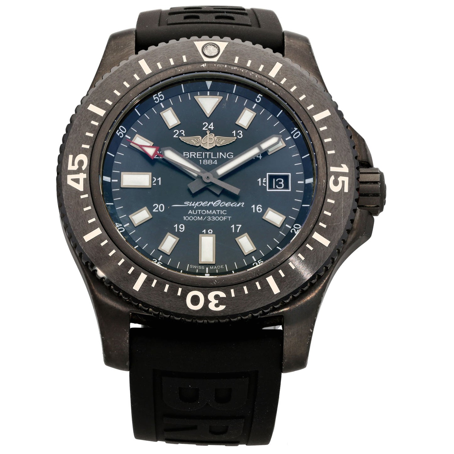 Breitling Superocean M17393 44mm DLC Stainless Steel Watch