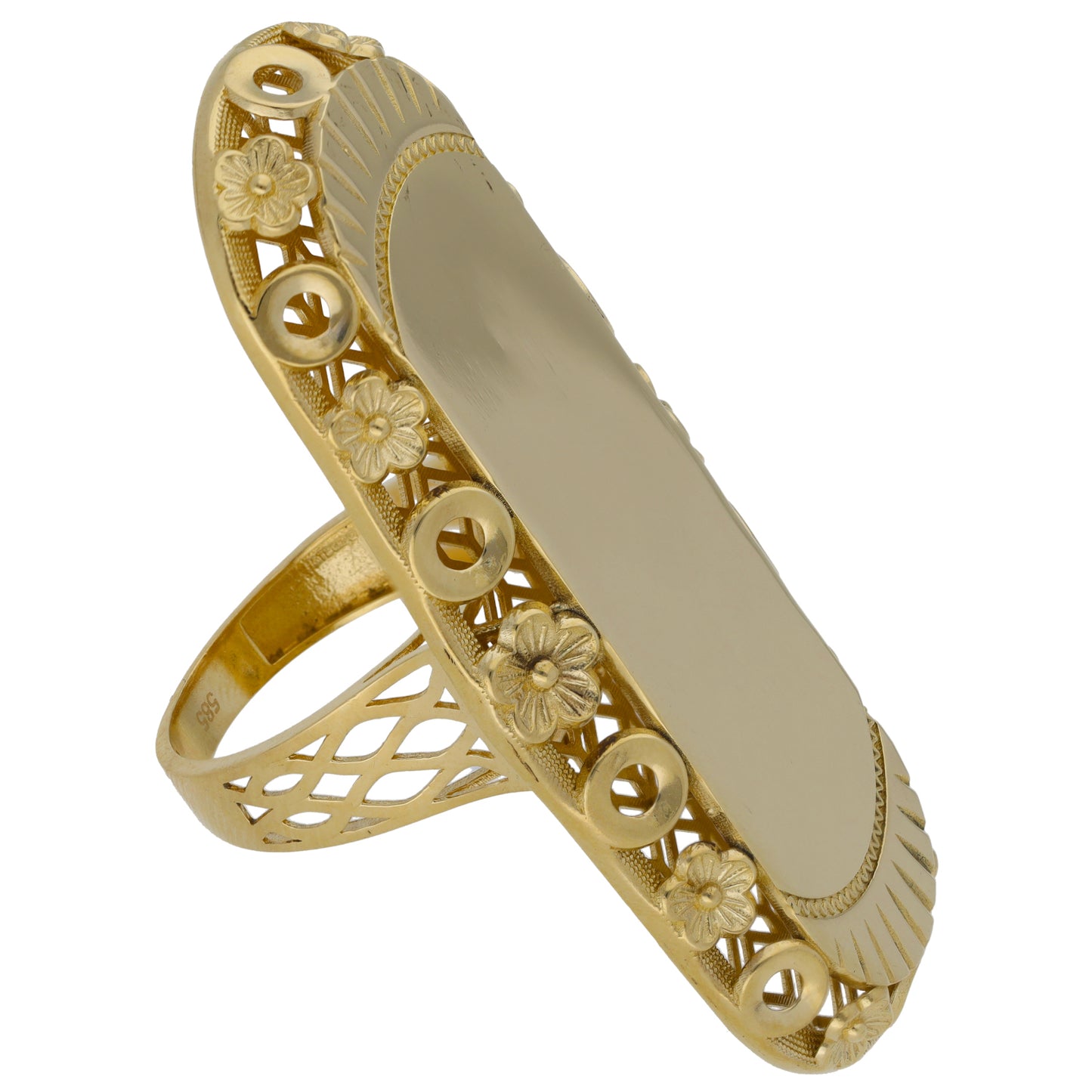 14ct Gold Alternative Ring Size T