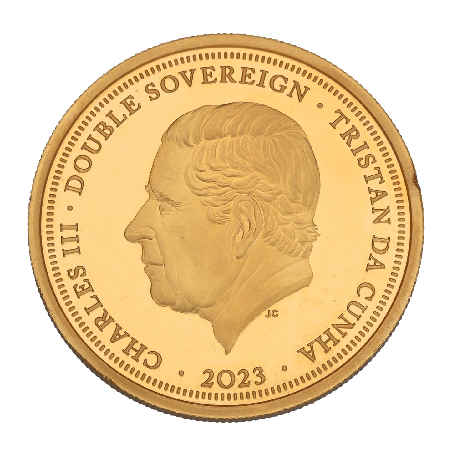 22ct Gold King James I Golden Jubilee Double Sovereign Coin 2023