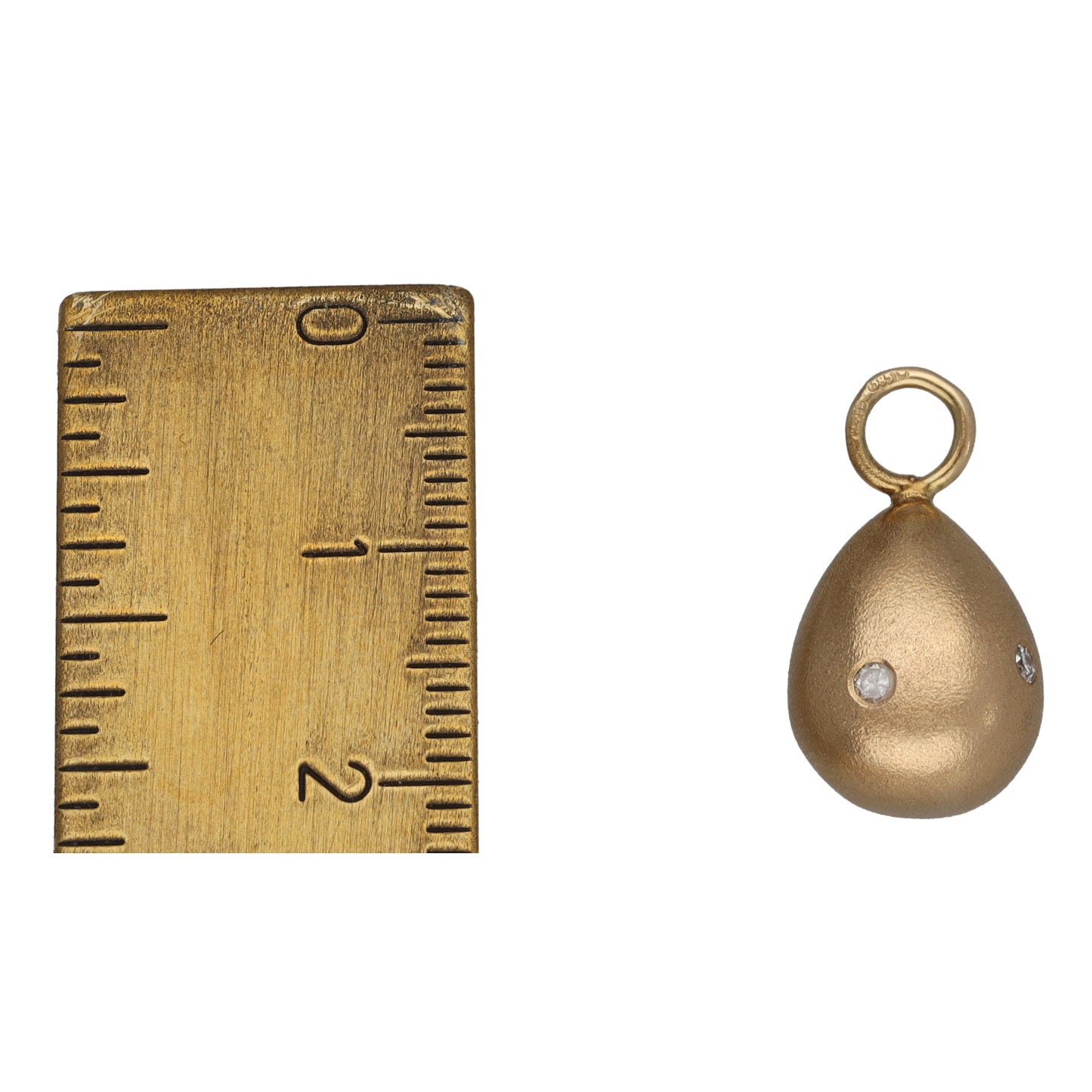 14ct Gold 0.10ct Diamond Alternative Pendant