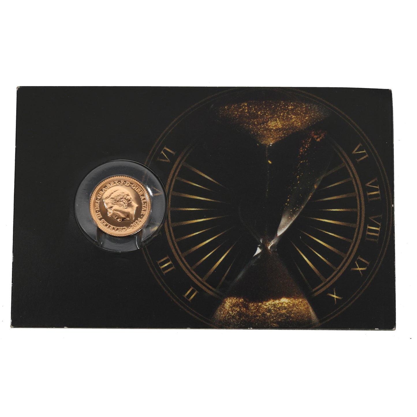 22ct Gold Winston Churchill We Shall Never Quarter Sovereign Coin 2024