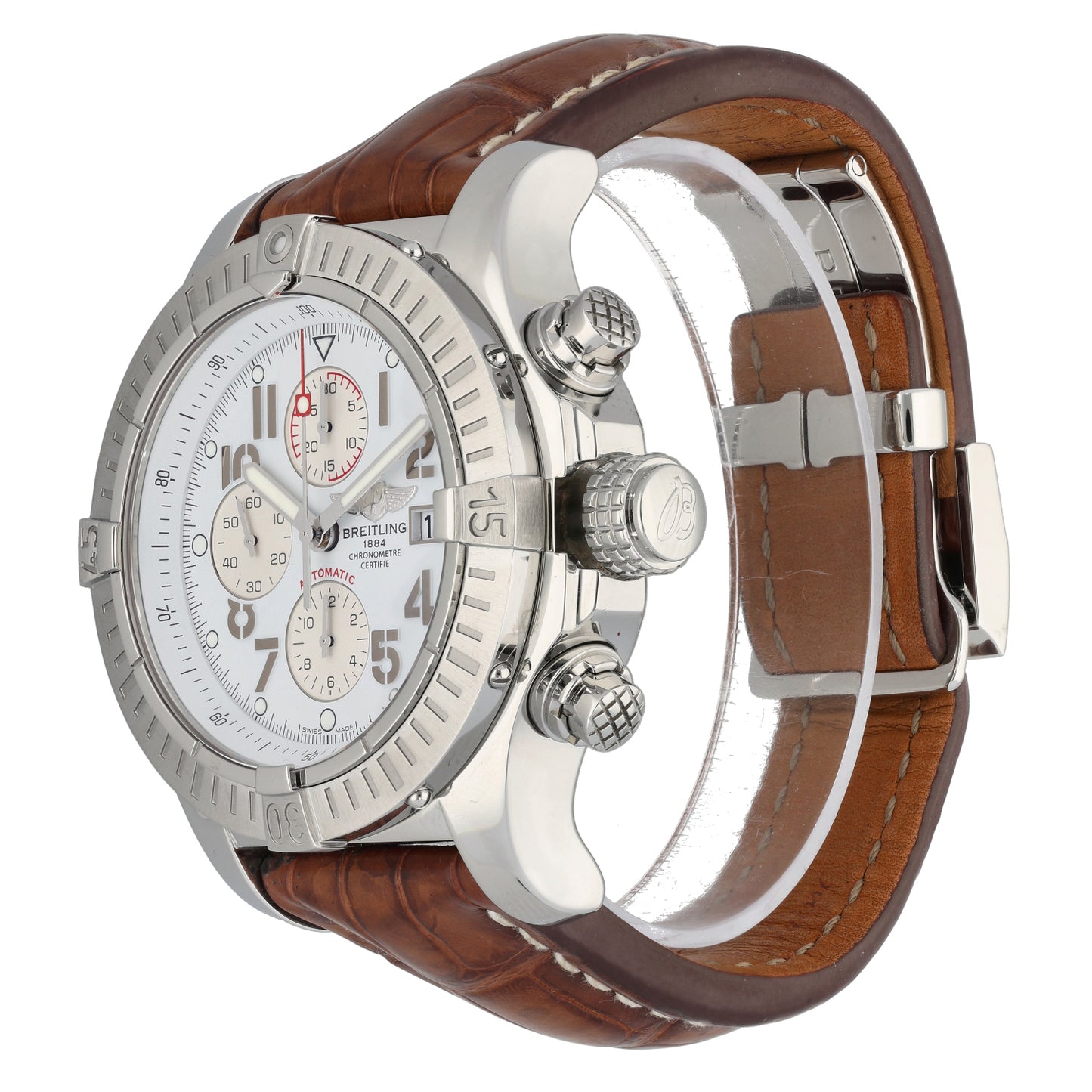 Breitling Super Avenger A13370 48mm Stainless Steel Watch