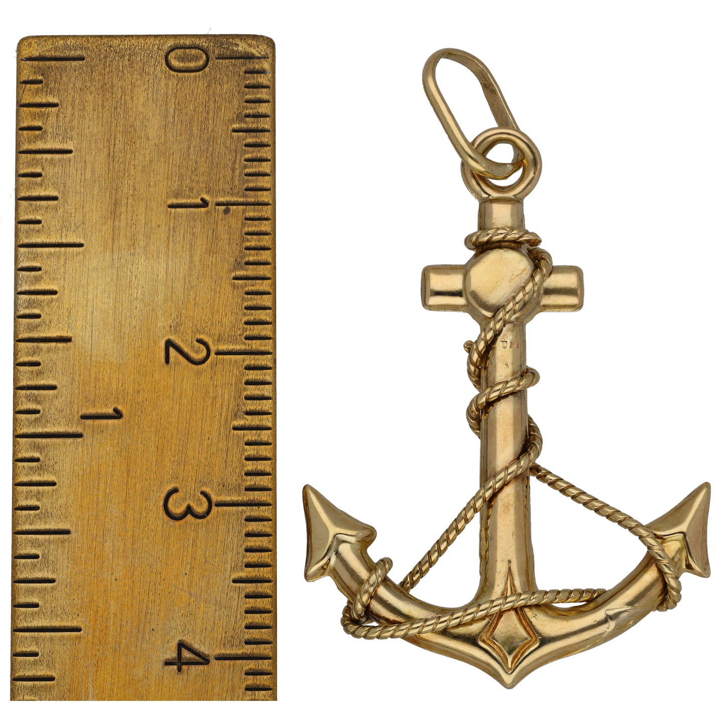 9ct Gold Anchor Pendant