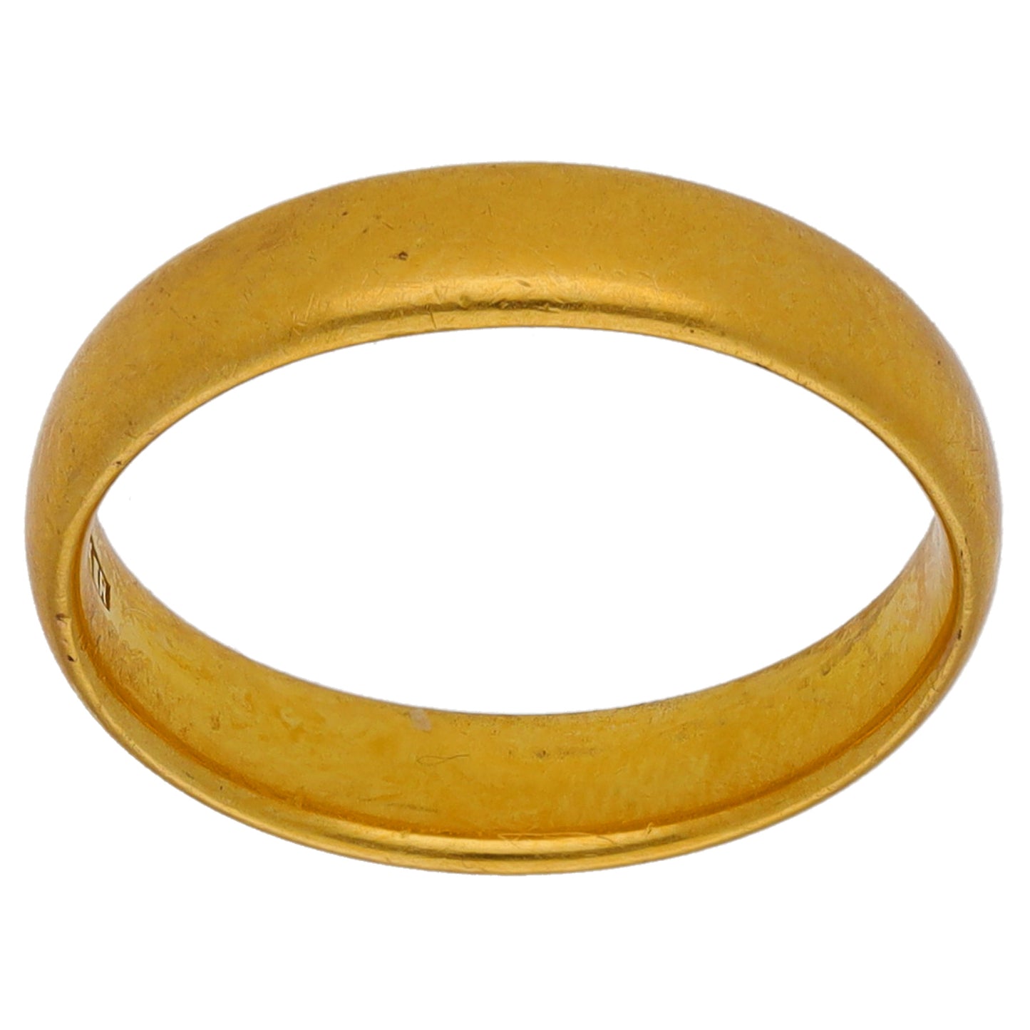 22ct Gold Plain Wedding Ring Size N