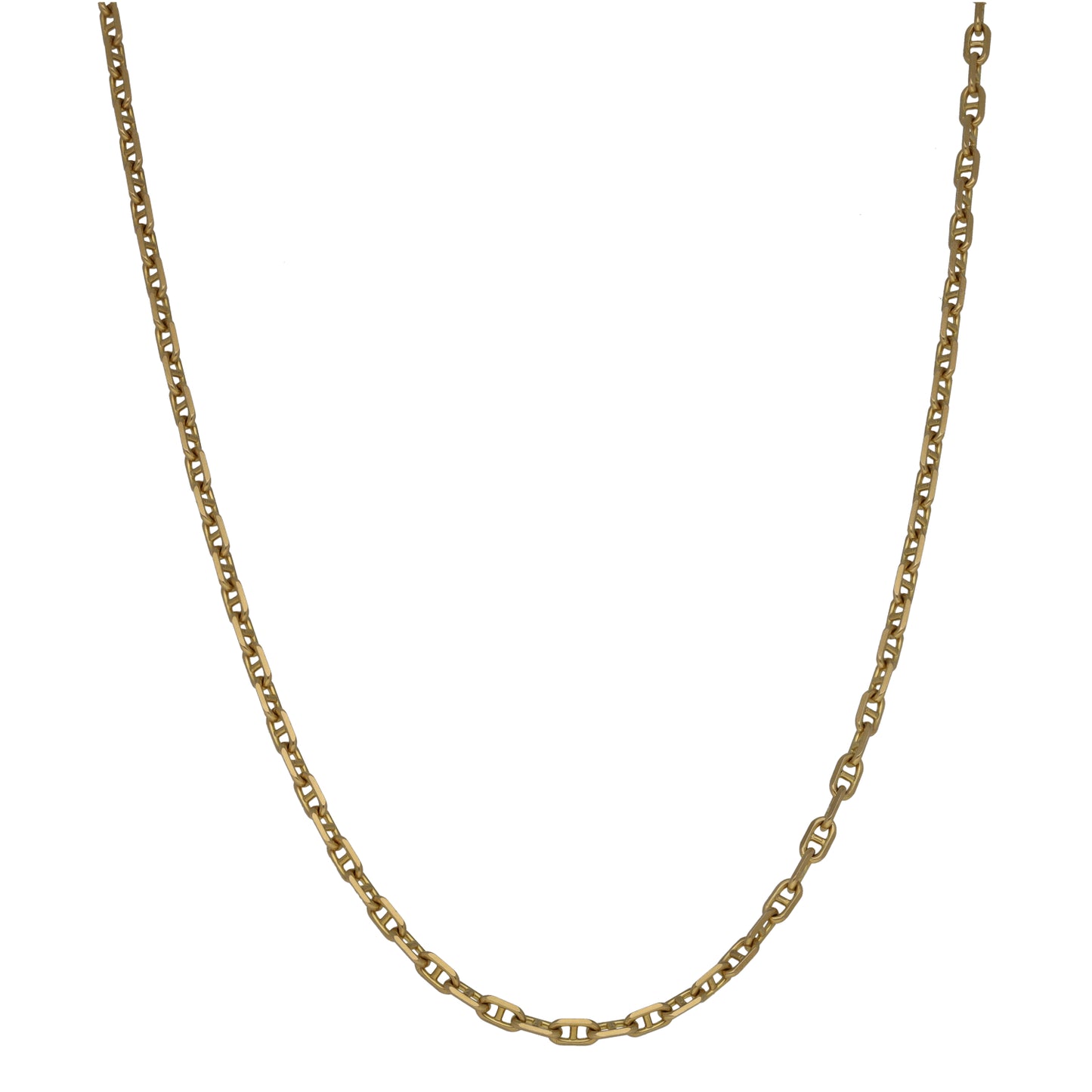 9ct gold fancy chain necklace with small linked links