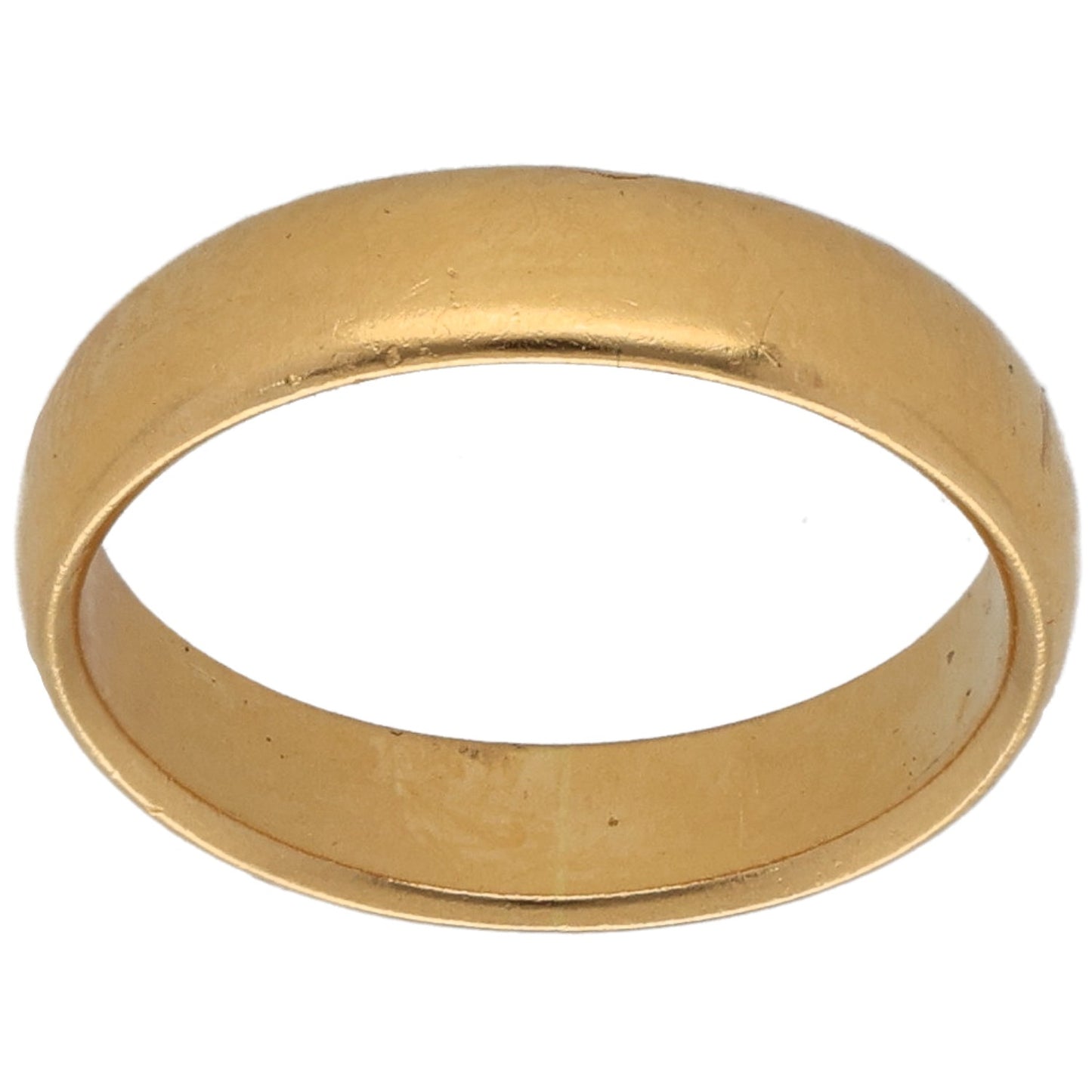 22ct Gold Plain Wedding Ring Size K