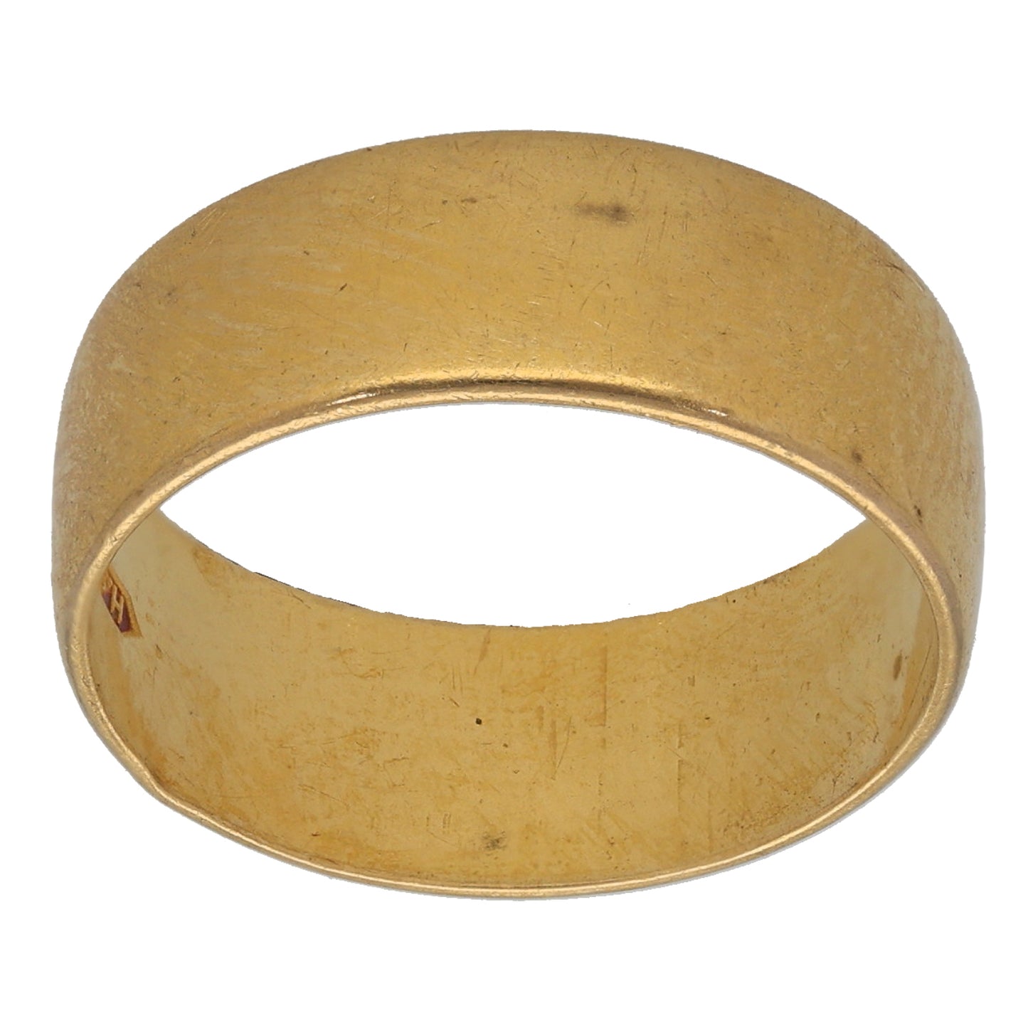 22ct Gold Plain Wedding Ring Size P