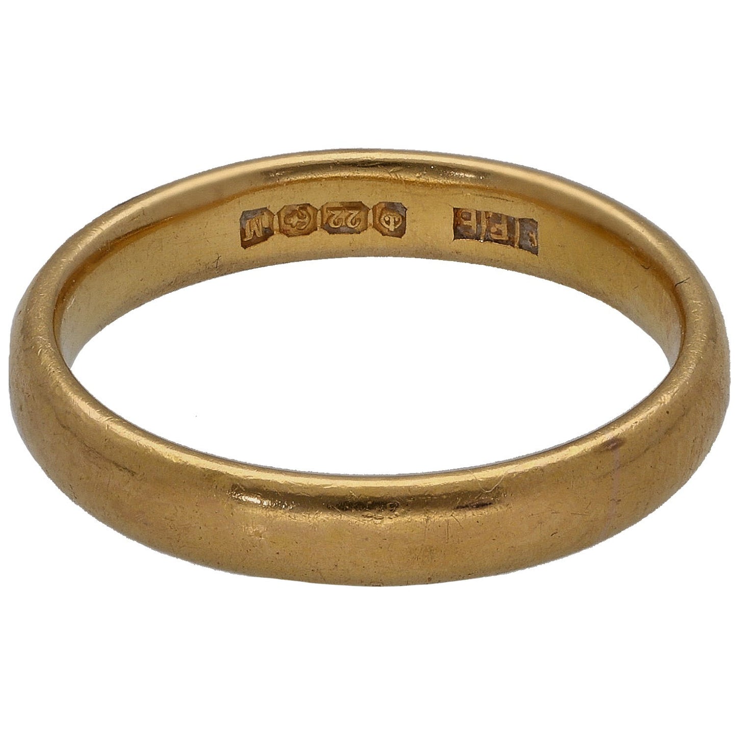 22ct Gold Plain Wedding Ring Size K