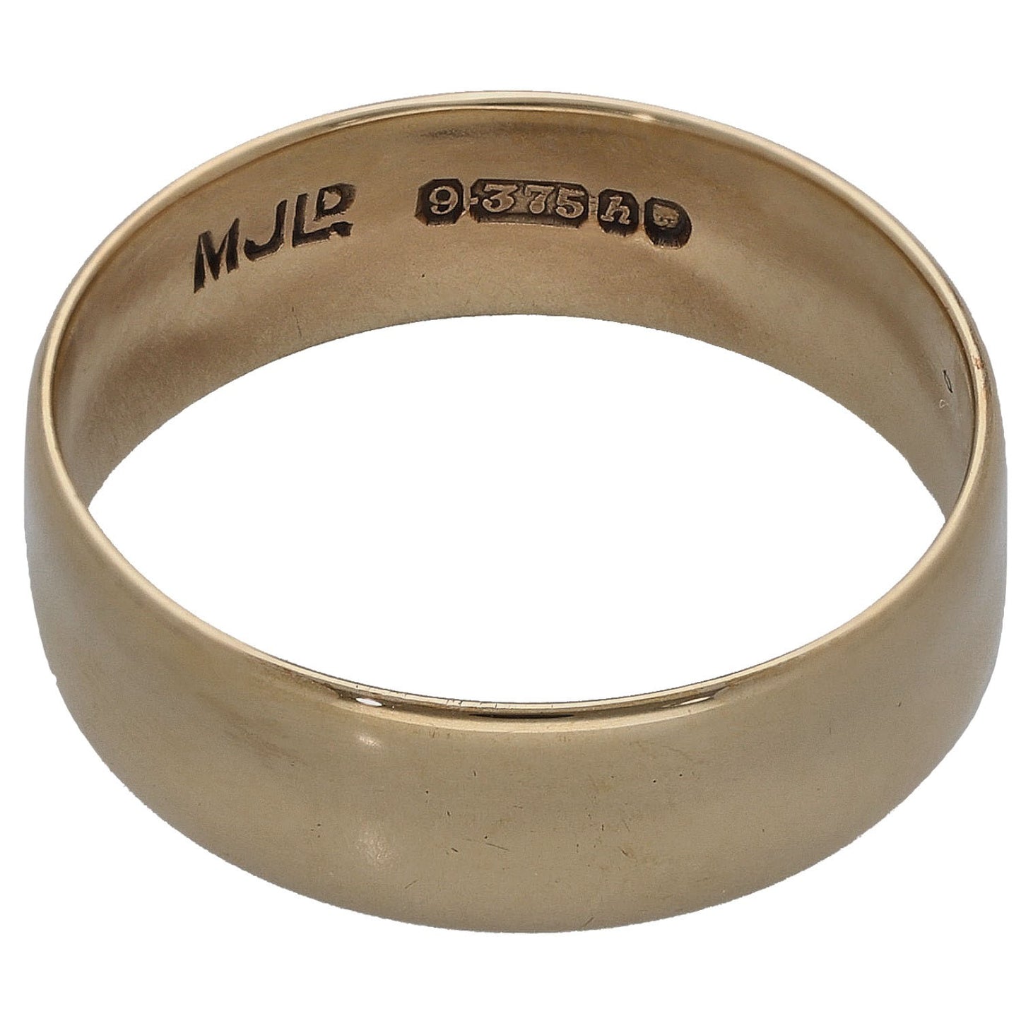 9ct Gold Plain Wedding Ring Size N