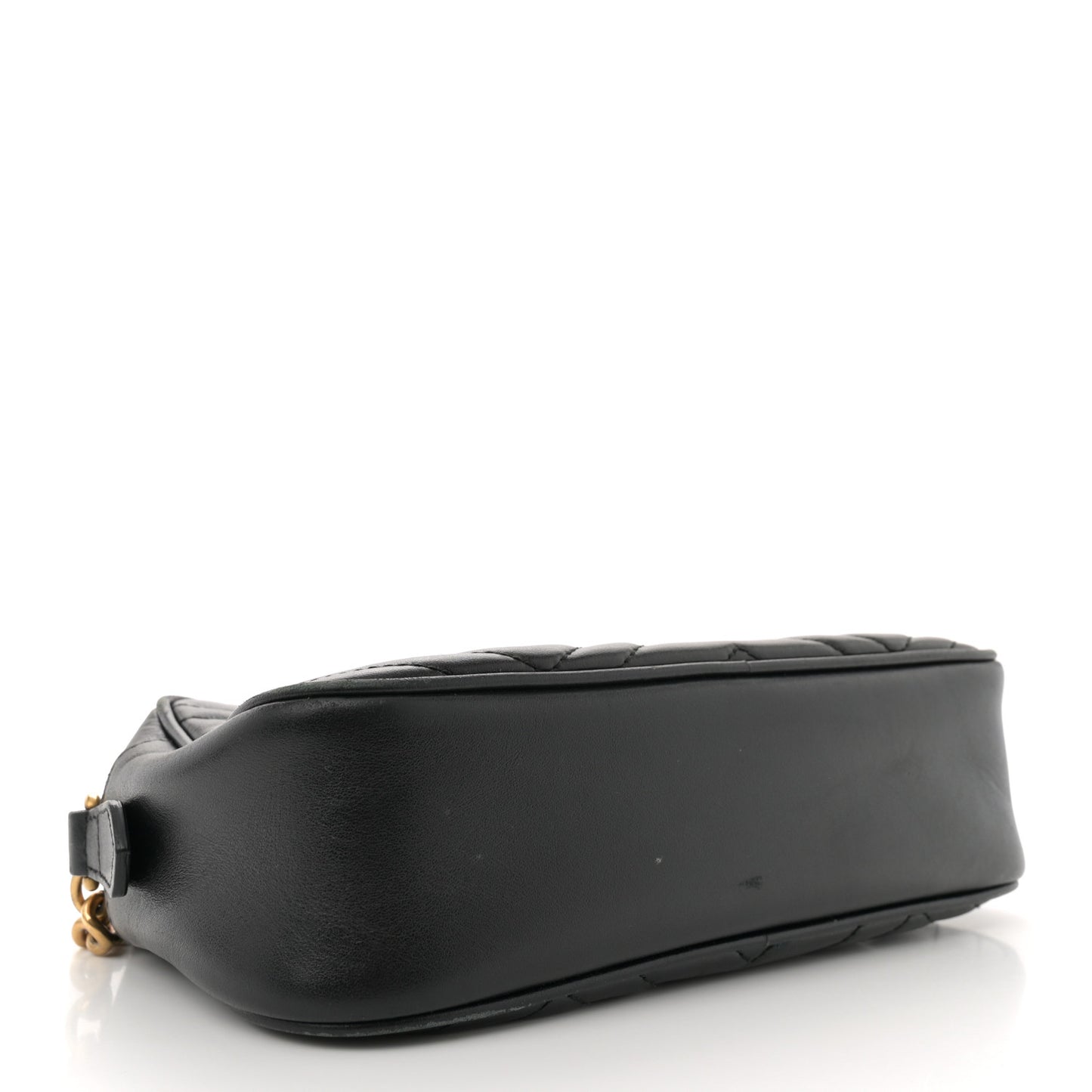 Gucci GG Marmont Small Calfskin Matelasse Leather Bag - Black