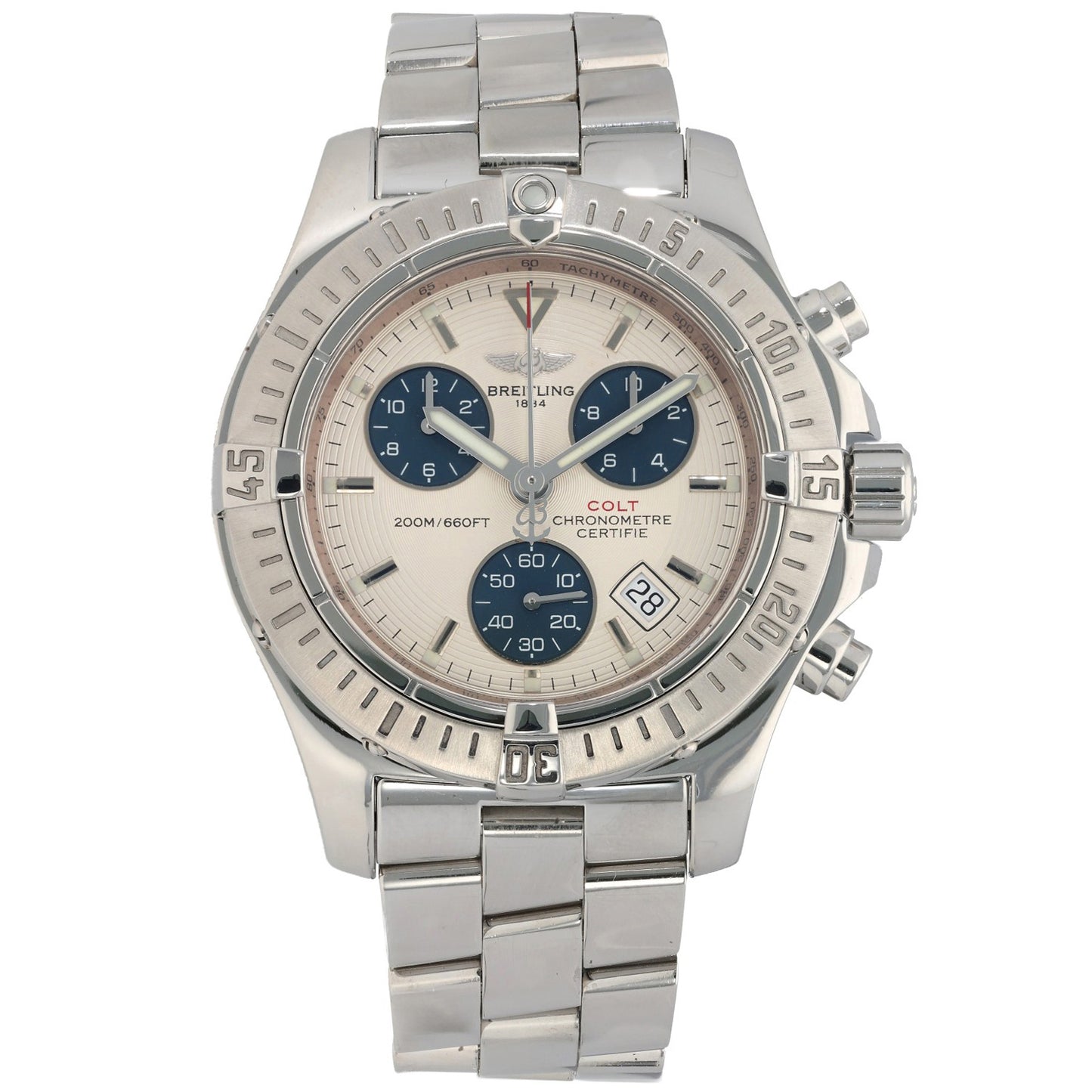 Breitling Colt Chronograph II A73380 41mm Stainless Steel Watch