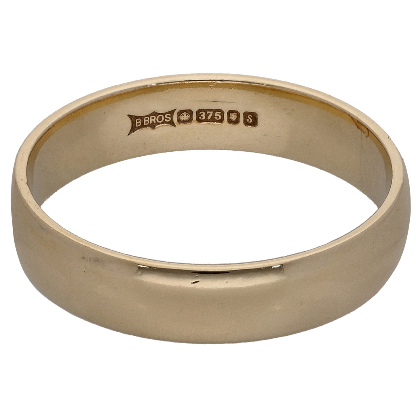 9ct Gold Plain Wedding Ring Size U