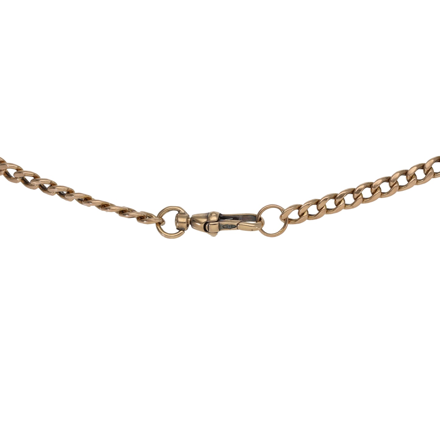 9ct Gold Curb Chain 18"