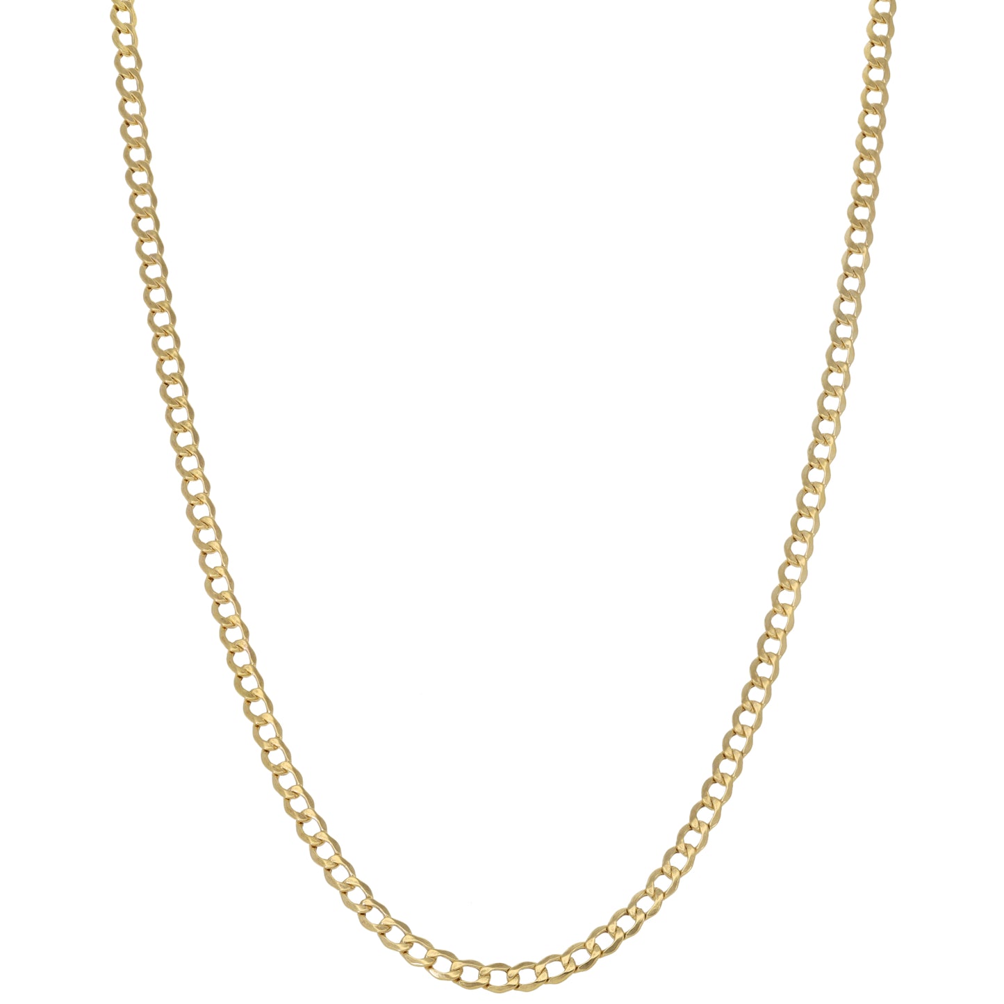 New 9ct Gold Curb Chain 22''