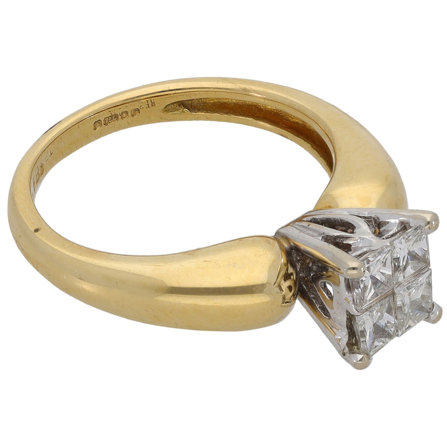 18ct Gold 0.60ct Diamond Dress/Cocktail Ring Size K