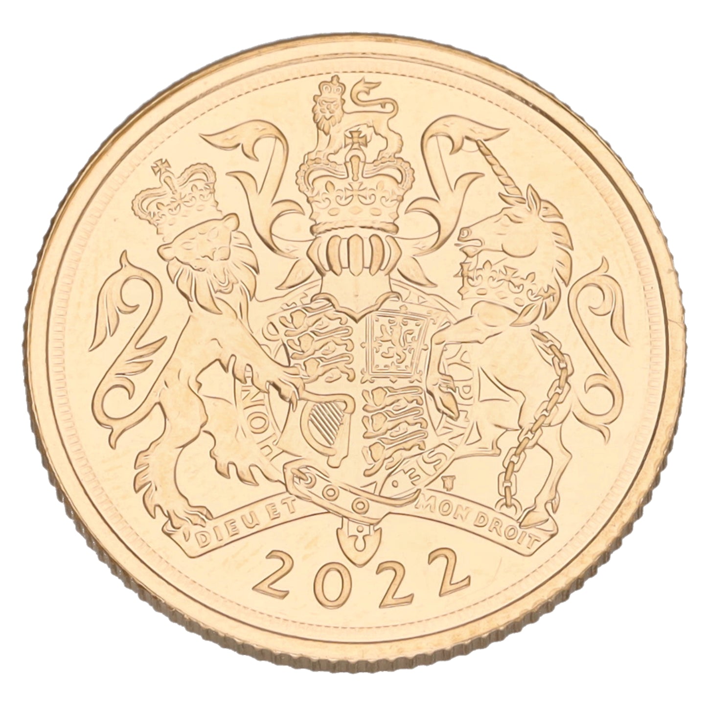 22ct Gold Queen Elizabeth II Full Sovereign Coin 2022